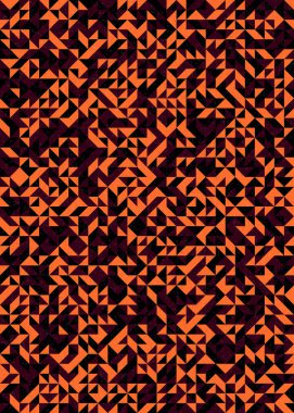 Soyut Geometrik Desen, üretken hesaplama sanatı çizimi