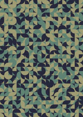 Soyut Geometrik Desen üretken hesaplama sanatı çizimi