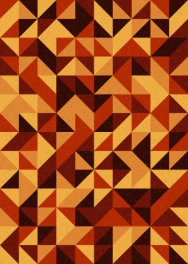 Soyut Geometrik Desen, üretken hesaplama sanatı çizimi