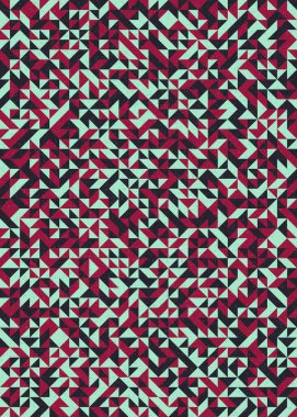 Soyut Geometrik Desen, üretken hesaplama sanatı çizimi