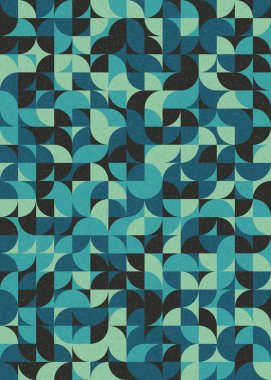 Soyut Geometrik Desen üretken hesaplama sanatı çizimi