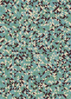 Soyut Geometrik Desen, üretken hesaplama sanatı çizimi