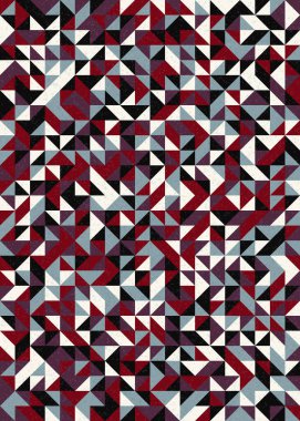 Soyut Geometrik Desen, üretken hesaplama sanatı çizimi