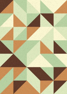 Soyut Geometrik Desen, üretken hesaplama sanatı çizimi