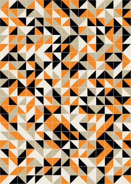 Soyut Geometrik Desen üretken hesaplama sanatı çizimi