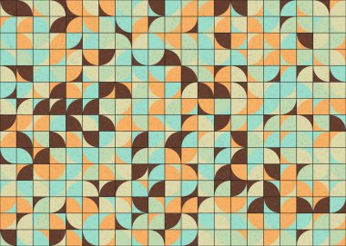 Soyut Geometrik Desen, üretken hesaplama sanatı çizimi