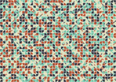 Soyut Geometrik Desen üretken hesaplama sanatı çizimi