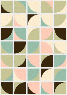 Soyut Geometrik Desen üretken hesaplama sanatı çizimi