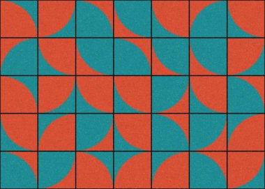 Soyut Geometrik Desen, üretken hesaplama sanatı çizimi