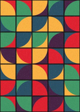 Soyut Geometrik Desen üretken hesaplama sanatı çizimi