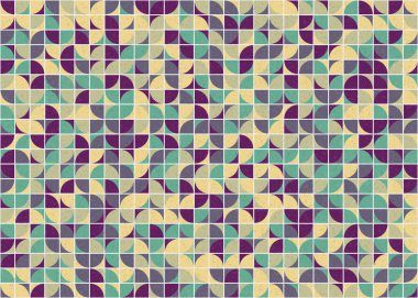 Soyut Geometrik Desen üretken hesaplama sanatı çizimi