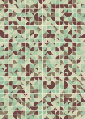 Soyut Geometrik Desen üretken hesaplama sanatı çizimi