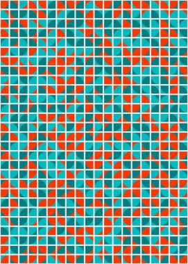 Soyut Geometrik Desen üretken hesaplama sanatı çizimi