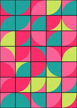 Soyut Geometrik Desen üretken hesaplama sanatı çizimi