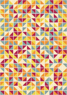 Soyut Geometrik Desen üretken hesaplama sanatı çizimi