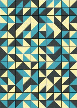 Soyut Geometrik Desen üretken hesaplama sanatı çizimi