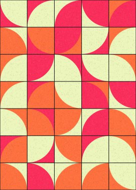 Soyut Geometrik Desen üretken hesaplama sanatı çizimi