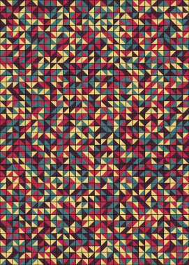 Soyut Geometrik Desen üretken hesaplama sanatı çizimi