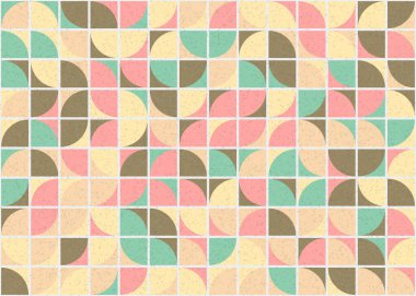 Soyut Geometrik Desen üretken hesaplama sanatı çizimi