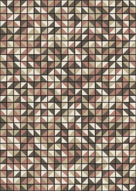 Soyut Geometrik Desen üretken hesaplama sanatı çizimi