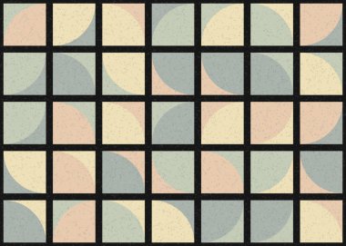 Soyut Geometrik Desen üretken hesaplama sanatı çizimi