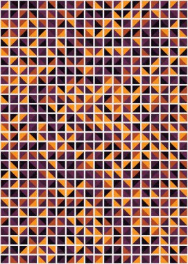 Soyut Geometrik Desen üretken hesaplama sanatı çizimi