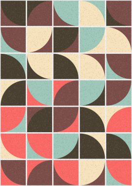 Soyut Geometrik Desen üretken hesaplama sanatı çizimi