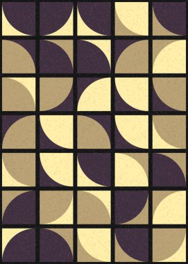 Soyut Geometrik Desen üretken hesaplama sanatı çizimi