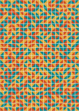 Soyut Geometrik Desen üretken hesaplama sanatı çizimi