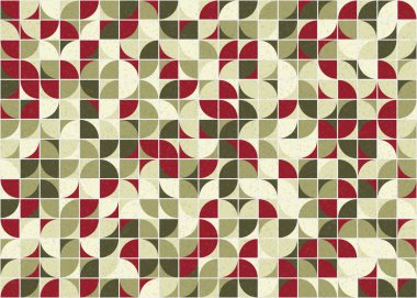 Soyut Geometrik Desen, üretken hesaplama sanatı çizimi