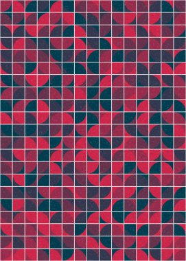 Soyut Geometrik Desen üretken hesaplama sanatı çizimi