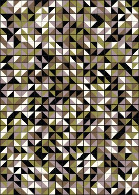 Soyut Geometrik Desen üretken hesaplama sanatı çizimi