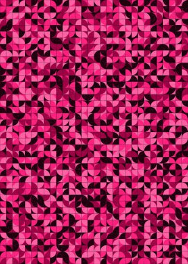 Soyut Geometrik Desen üretken hesaplama sanatı çizimi