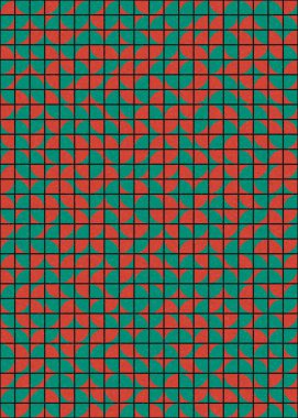 Soyut Geometrik Desen üretken hesaplama sanatı çizimi