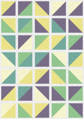 Soyut Geometrik Desen üretken hesaplama sanatı çizimi