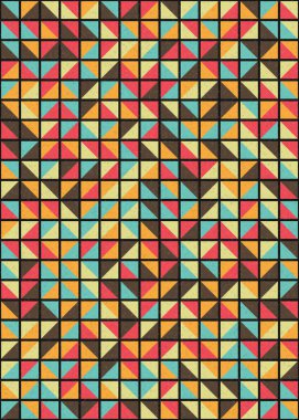 Soyut Geometrik Desen üretken hesaplama sanatı çizimi