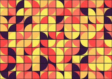 Soyut Geometrik Desen, üretken hesaplama sanatı çizimi