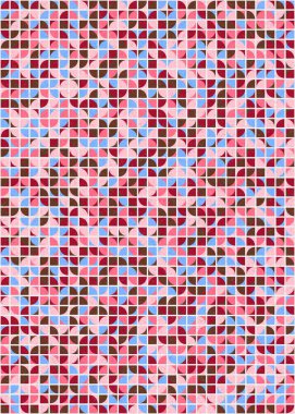 Soyut Geometrik Desen üretken hesaplama sanatı çizimi