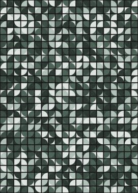 Soyut Geometrik Desen üretken hesaplama sanatı çizimi