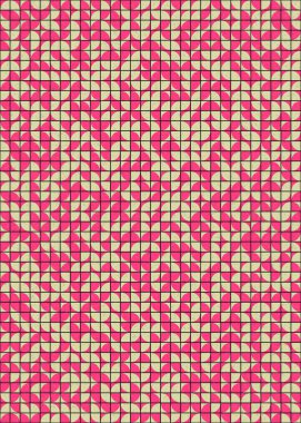 Soyut Geometrik Desen üretken hesaplama sanatı çizimi