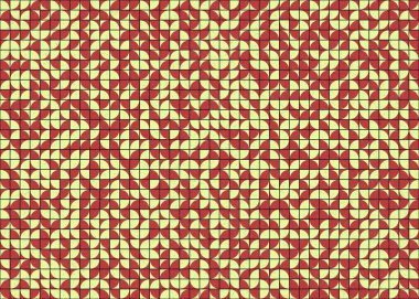 Soyut Geometrik Desen üretken hesaplama sanatı çizimi