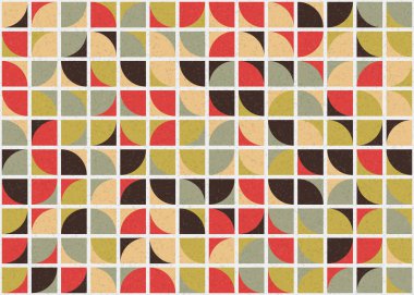 Soyut Geometrik Desen, üretken hesaplama sanatı çizimi