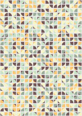 Soyut Geometrik Desen üretken hesaplama sanatı çizimi