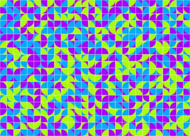 Soyut Geometrik Desen üretken hesaplama sanatı çizimi