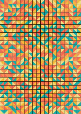 Soyut Geometrik Desen üretken hesaplama sanatı çizimi