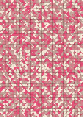 Soyut Geometrik Desen üretken hesaplama sanatı çizimi