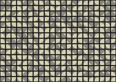 Soyut Geometrik Desen, üretken hesaplama sanatı çizimi