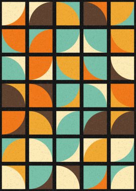 Soyut Geometrik Desen üretken hesaplama sanatı çizimi