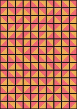 Soyut Geometrik Desen üretken hesaplama sanatı çizimi