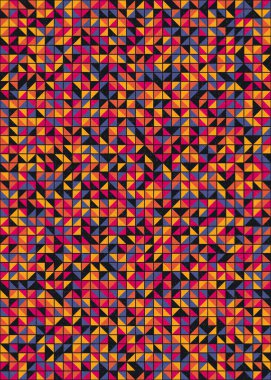 Soyut Geometrik Desen üretken hesaplama sanatı çizimi